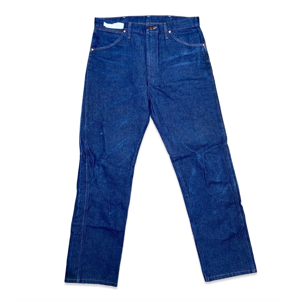 Wrangler 13MWZ Jeans Means 34x32 Raw Denim Style Western Workwear